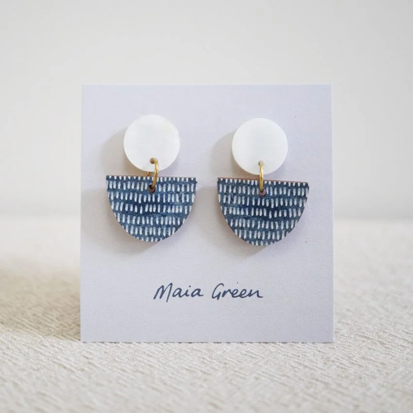 Half circle earring sale